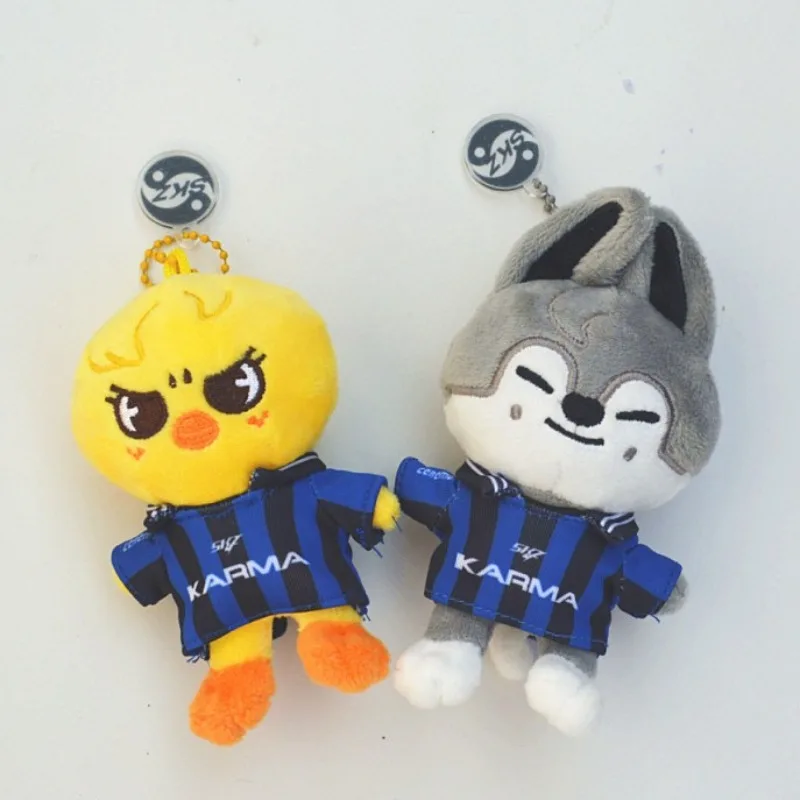 Kpop Stray Kids New Album KARMA Plush Toy Skzoo Wolfchan Cute Plushie Keychain Keyring Pendant Kawaii Stuffed Animal Mini Doll