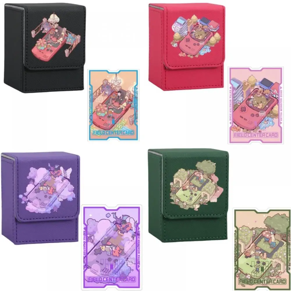 

Pokemon Ptcg Card Box Box Partition Center Cards Diy Game Console Series Trainer Ash Ketchum Red Anime Characters Game Props