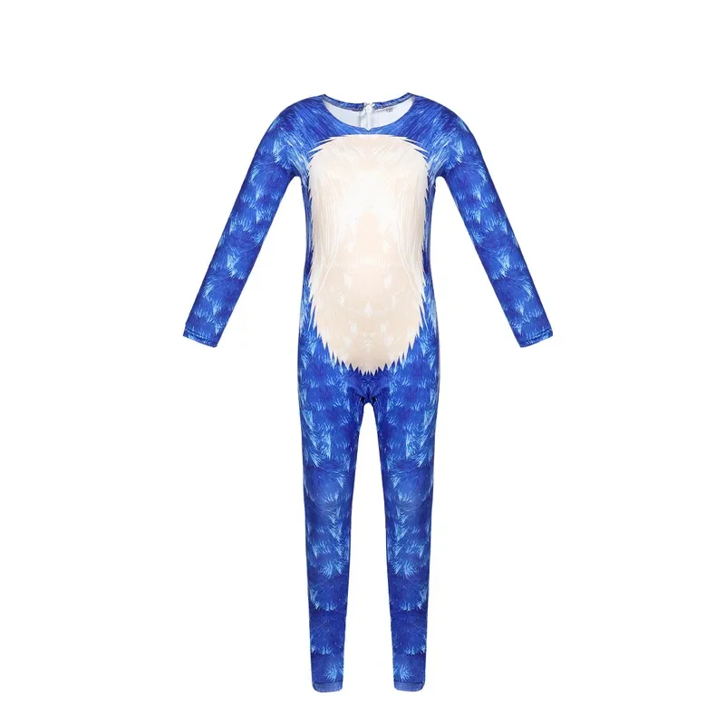 Hot selling Halloween cosplay game character Sonic tight fitting outfit Sonic jumpsuit Sonic