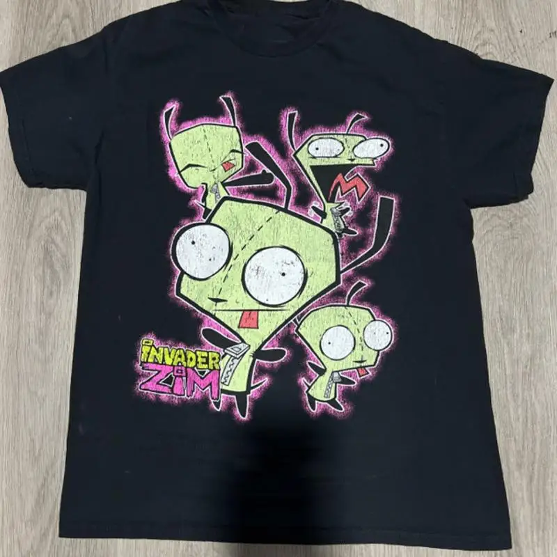 Invader Zim noir adulte t-shirt coton 8D717