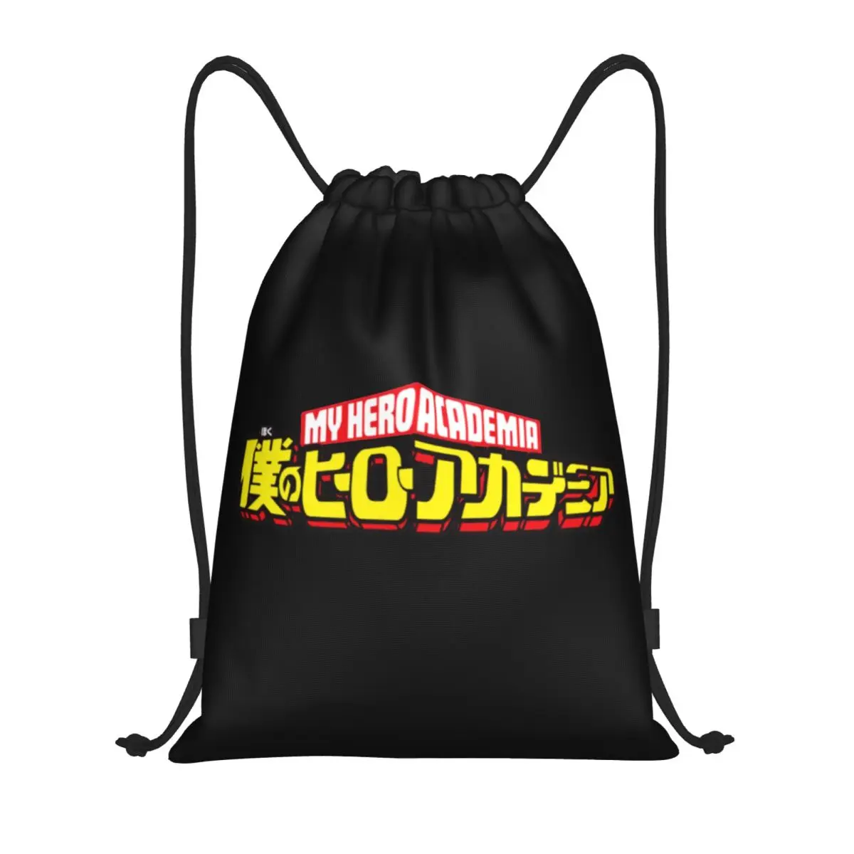 Boku No My Hero Academy Anime Drawstring Backpack Sports Gym Bag String Sackpack for Hiking