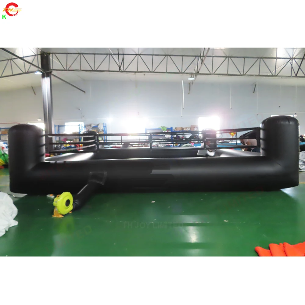 Commercial Inflatable Wrestling Challenge Sport Game Large Kids Inflatable Boxing Ring Bounce House Jumper With Slide Step