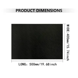 400x500mm Full 3K Carbon Fiber Sheet Plate High Strength Carbon Board Panel Thickness 0.5mm 1.0mm 1.5mm 2.0mm 2.5mm 3mm 4mm 5mm