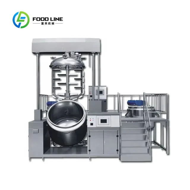 customized Stationary Vacuum Emulsifier Mixer SUS316L Stainless Steel for Cosmetic Lotion Processing