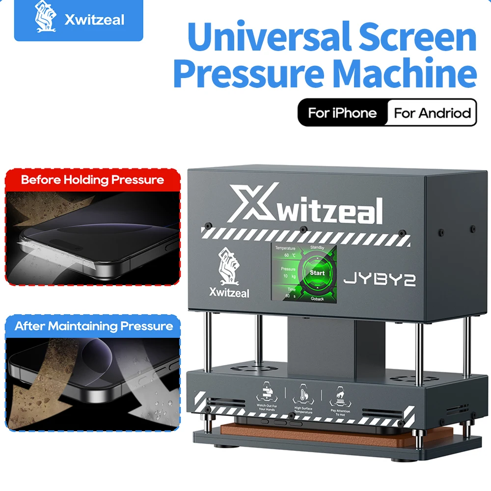 

Xwitzeal Automatic Mobile Phone Screen Pressure Machine for Mobile Phone Repair Screen Bracket Back Cover Airtight Pressure Tool