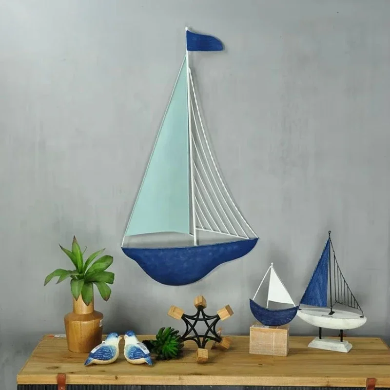 

Metal sailboat wall art Modern Metal wall decor for living room wall decor Metal frame sailing boat decoration