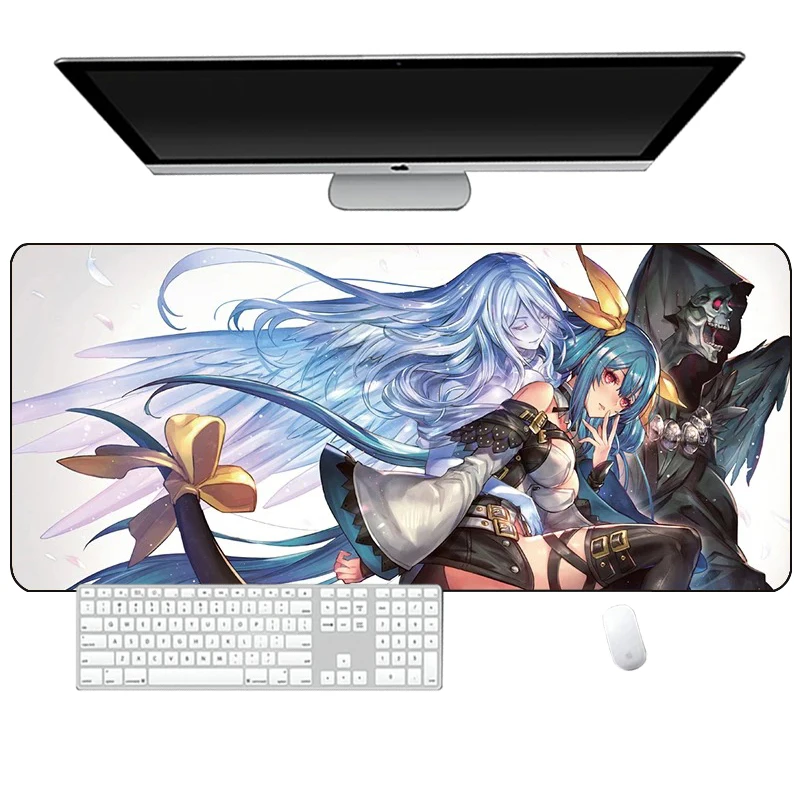 Anime Game Guilty Gear Bridget Nagoriyuki May Ramlethal XXL Large Mouse Pad Non-slip Office Keyboard Mats Desk Mat Mousepad