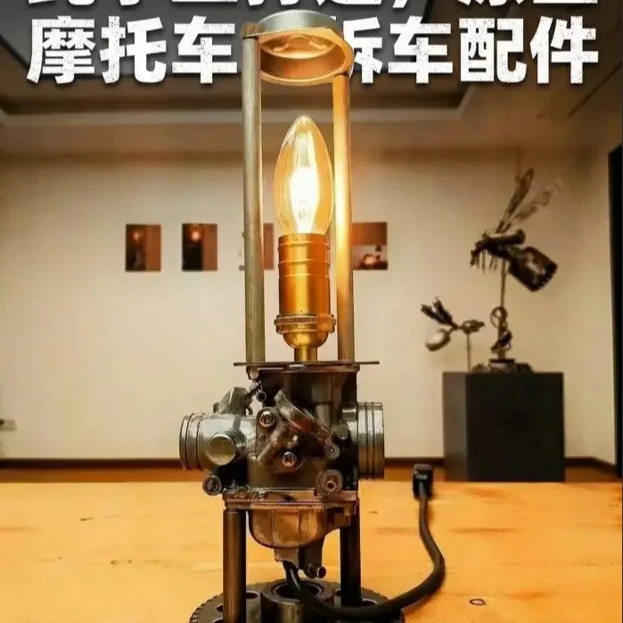 Cyberpunk Style Desk Lamp Handmade Craftsmanship Light for Bar Coffee Shop Decoration Creative Birthday Gift Teahouse