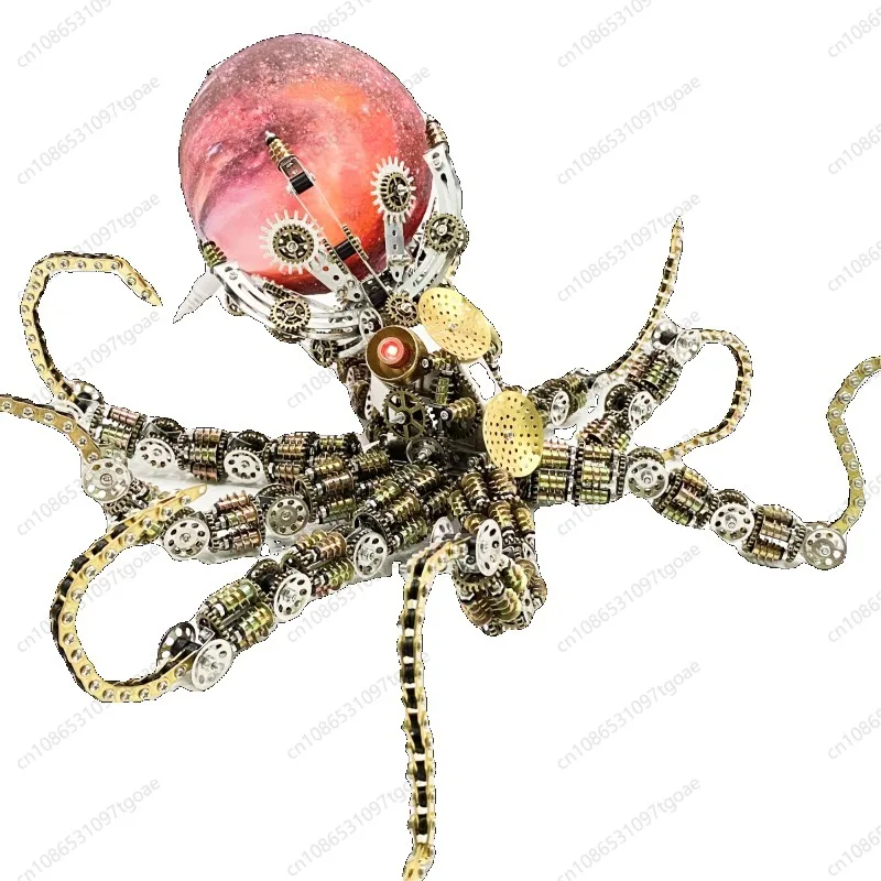 Steampunk Mechanischer Oktopus DIY Metall-Bausatz Modell Puzzle Spielzeug