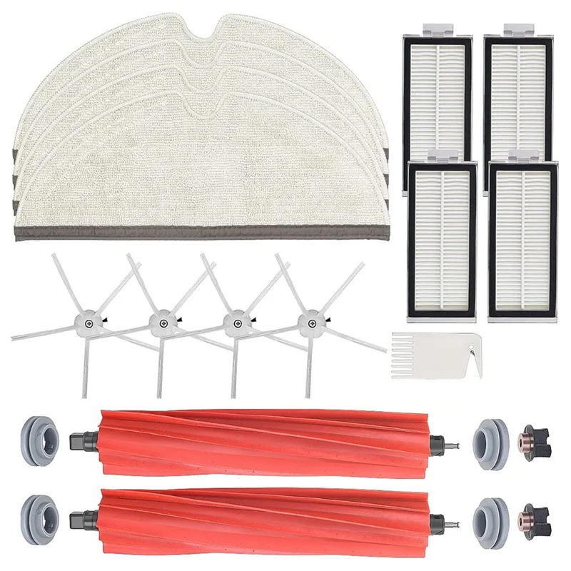 

Replacement Roller Brush Side Brushes HEPA Filters Compatible for Roborock Q7 Max Q7 Max+ Vacuum Cleaner Accessories