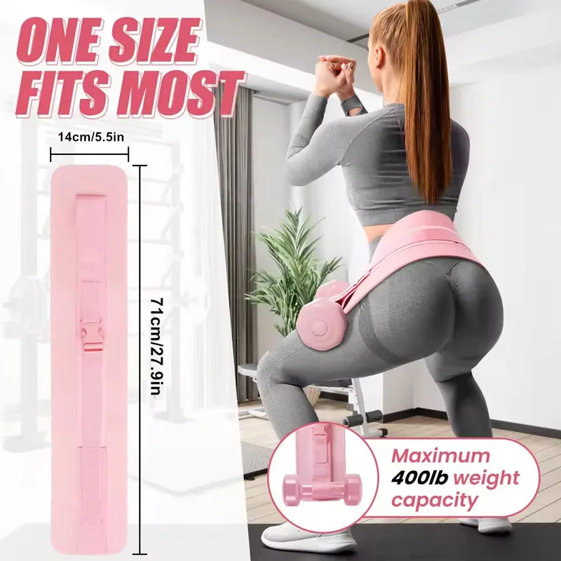 Adjustable Dumbbell Exercise Belt Hip Thrust Weight-Bearing For Effective Glute Bridge Barbell Workout Fitness Weight Shaping