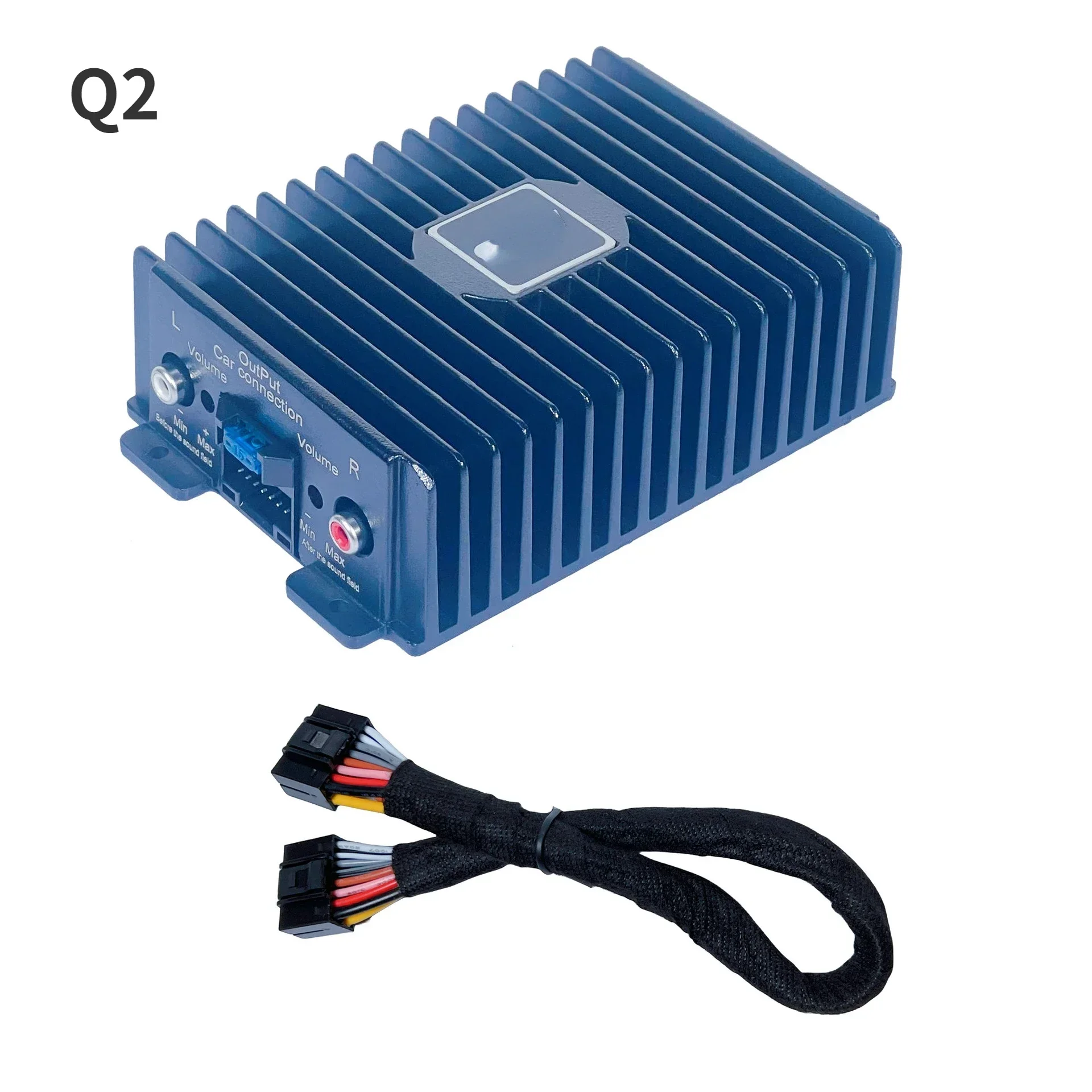 Durable Modification of car audio plug-and-play lossless DSP power amplifier for 4-way large screen machine