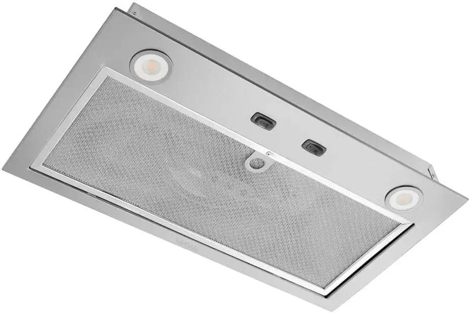 Custom Power Pack Range Hood Insert with 2-Speed Exhaust Fan and Light, 300 Max Blower CFM, Stainless Steel