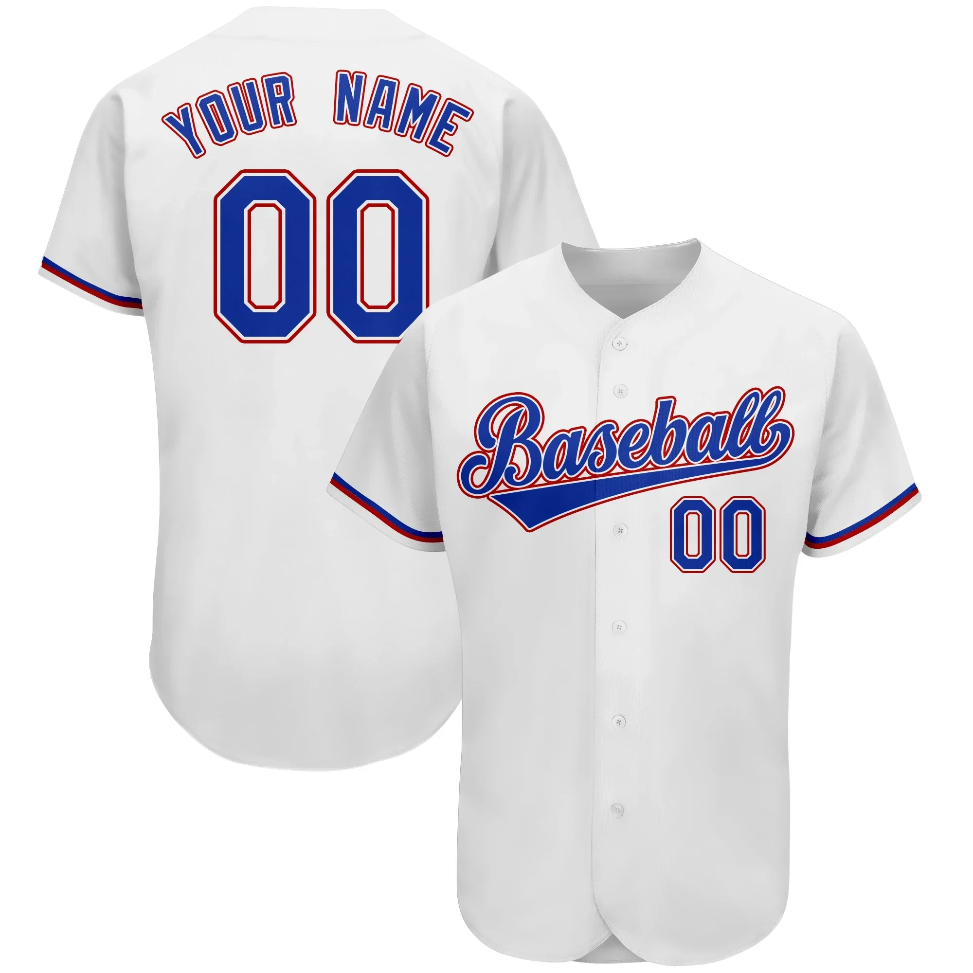 Custom White Baseball Jersey for Discount，Online New Arrival Print Shirts Designed，Print Men/Women/Youth  Sport Jersey