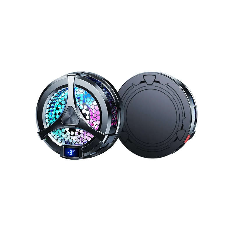 X36 Digital Display Mobile Phone Radiator 9v 15w Magnetic Suction Wireless Fast Charging Silent Semiconductor Cooler Cooling Fan