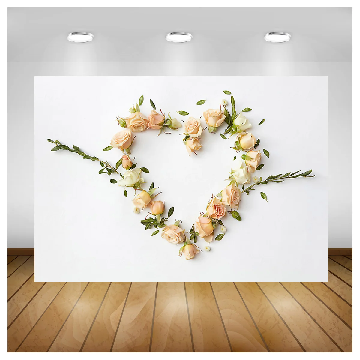 

SHUOZHIKE Valentines Day Photography Backgrounds Wedding Photo Rose Flower Wall Love Portrait Backdrop Photo Studio 22815 QR-03