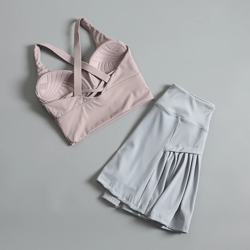 

Yoga suit women's summer new fashion sports bra internet celebrity Pilates training running professional fitness suit