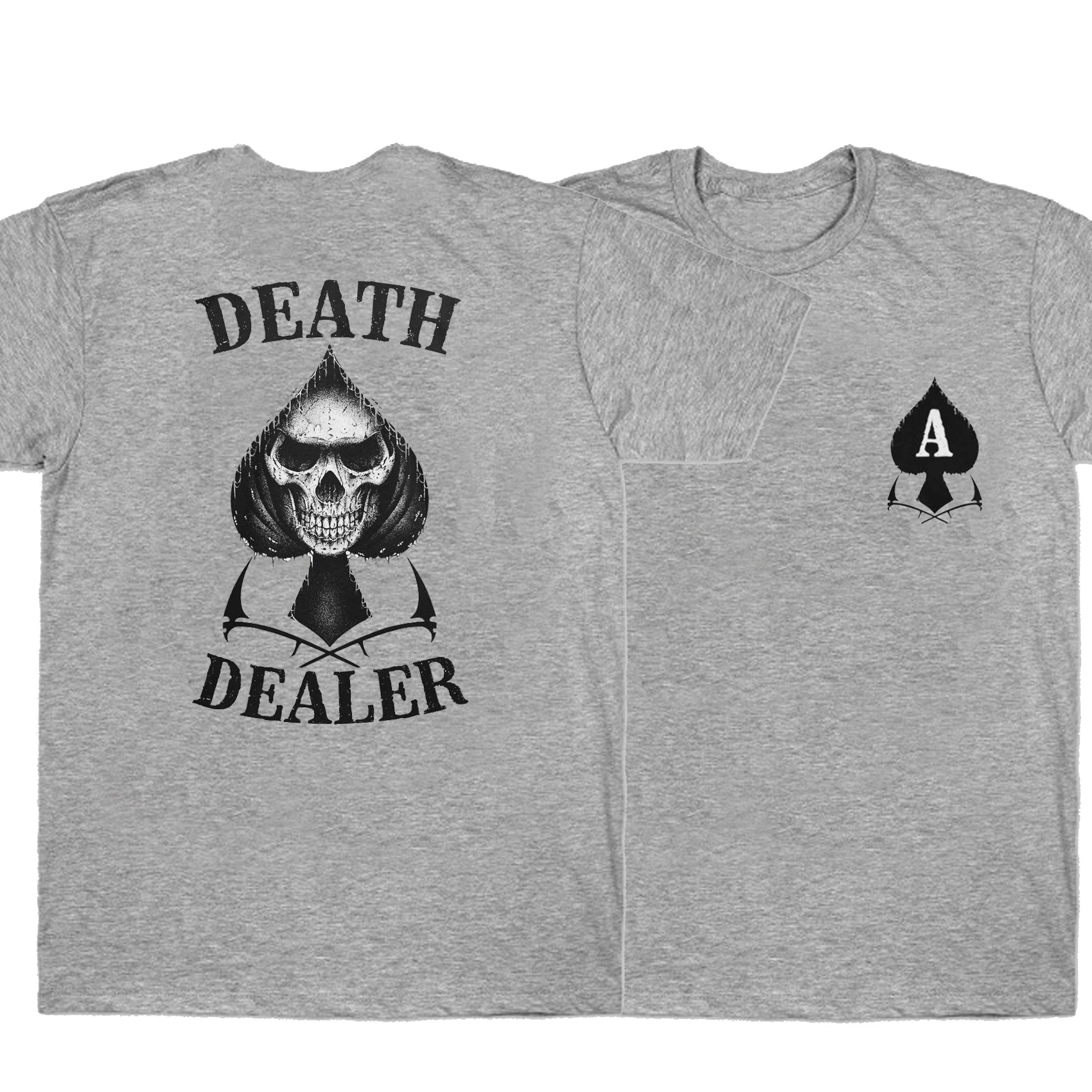 

Death Dealer Legendary Symbol Ace of Spades Death Card T-Shirt. Summer Cotton Short Sleeve O-Neck Mens T Shirt New S-3XL