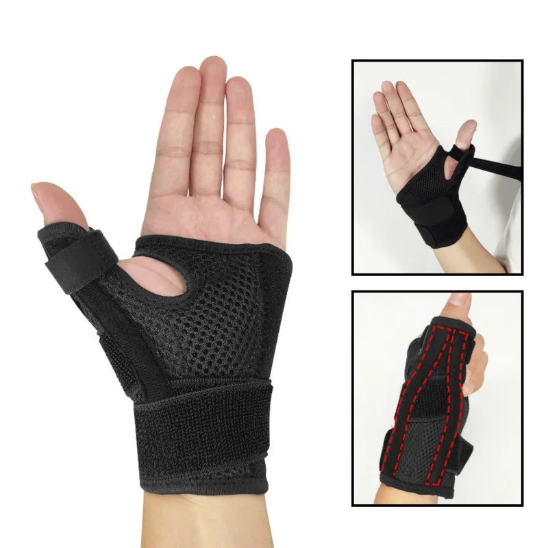 1pcs Medical Thumb Brace Splint Support Adjustable Wrist Support Thumb Stabilizer for Arthritis Trigger Finger Right Left Hand