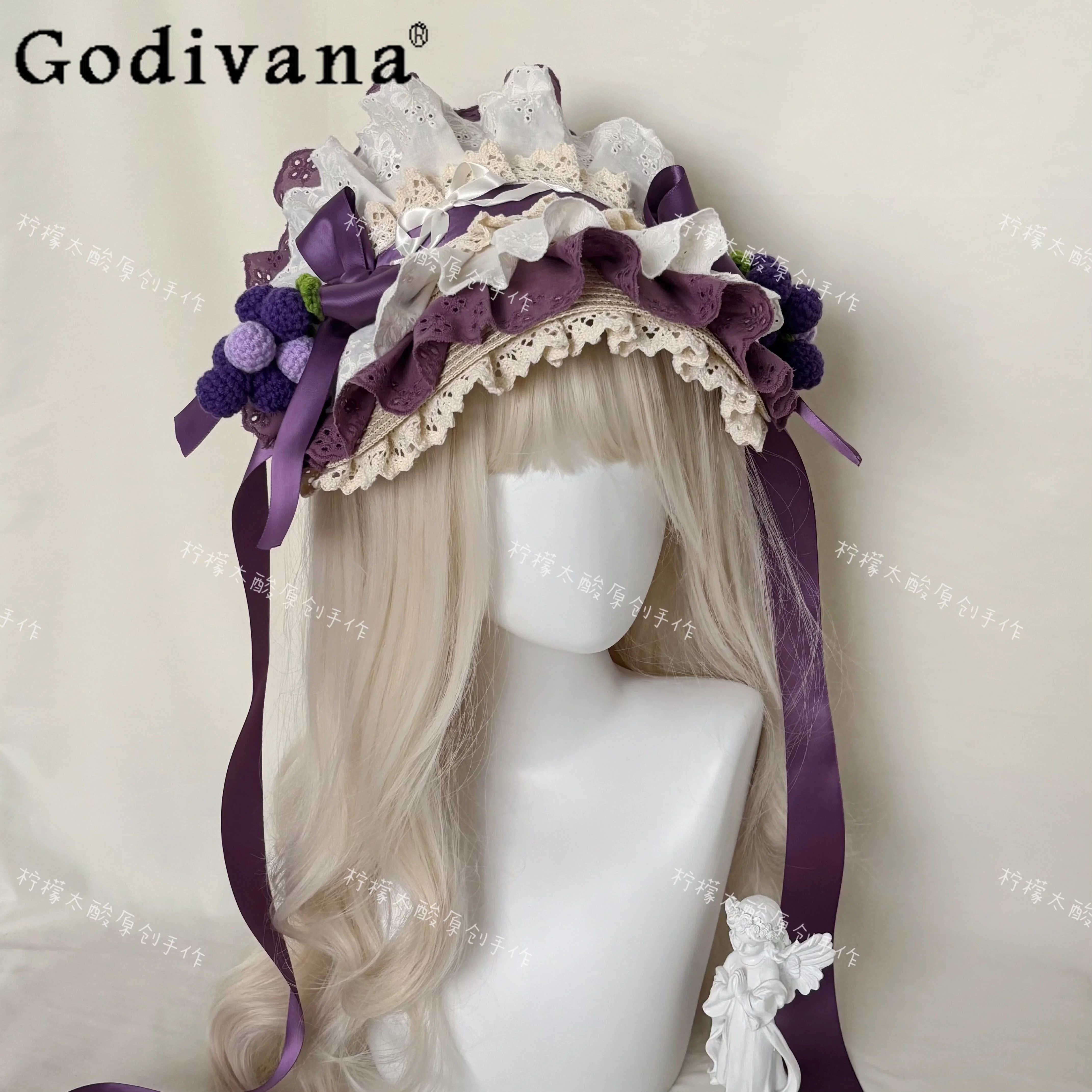 

Japanese Original Lolita Sweet Girl Pastoral Style Hair Accessories Versatile Fashion Cosplay Uniform Headwear