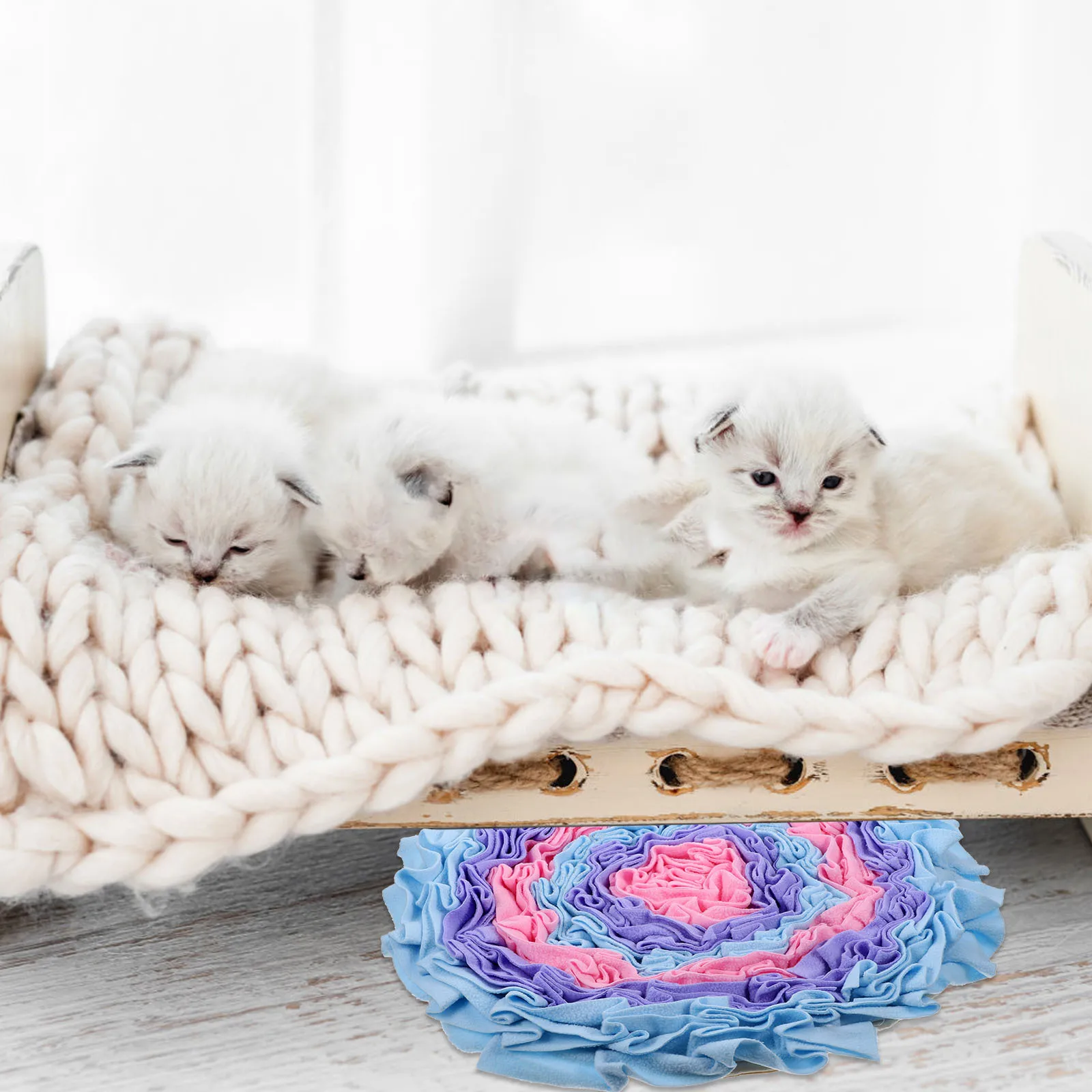 

Dog Slow Feeding Mat Premium Eco-Friendly Sniff Training Pad for Pets Anti-Choke Slow Eating Solution Bright Color Design Pet