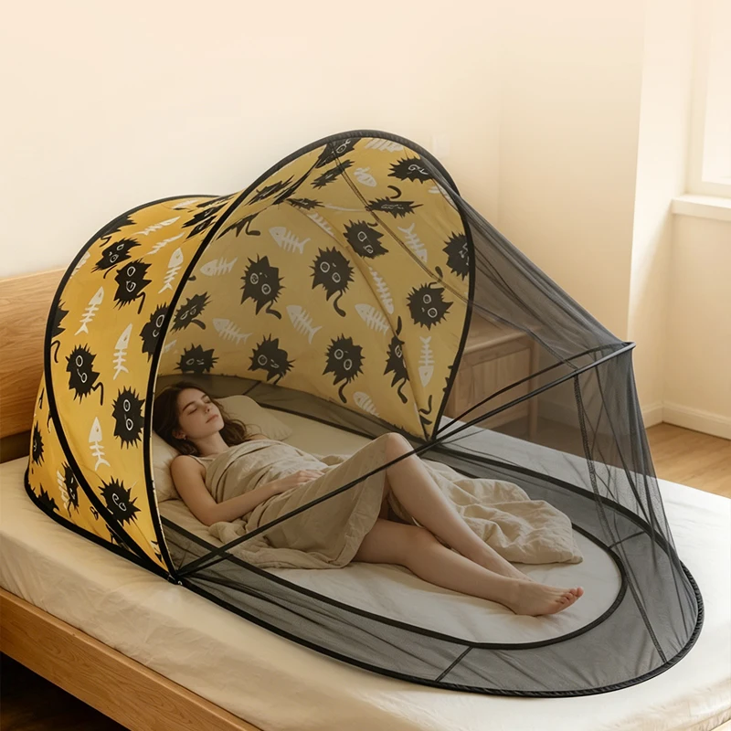 Portable Mosquito Net Installation-free Folding Camping Tent Shell Style for Travel Home Outdoor Use