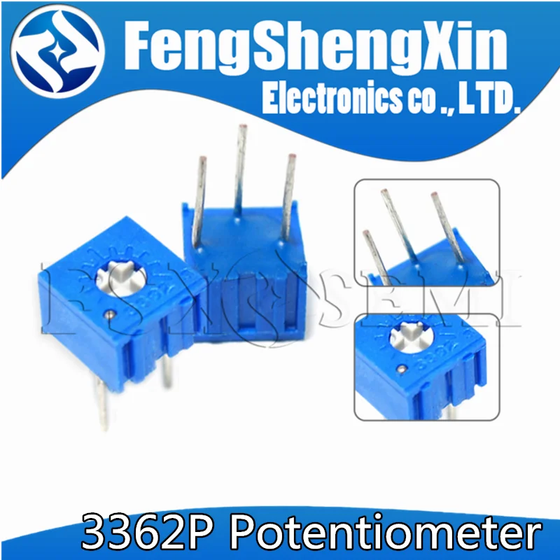 10pcs/lot 3362P Trimpot Trimmer Potentiometer 100 200 500 ohm 1K 2K 5K 10K 20K 50K 100K 200K 500K 1M ohm 103 100R 200R 500R