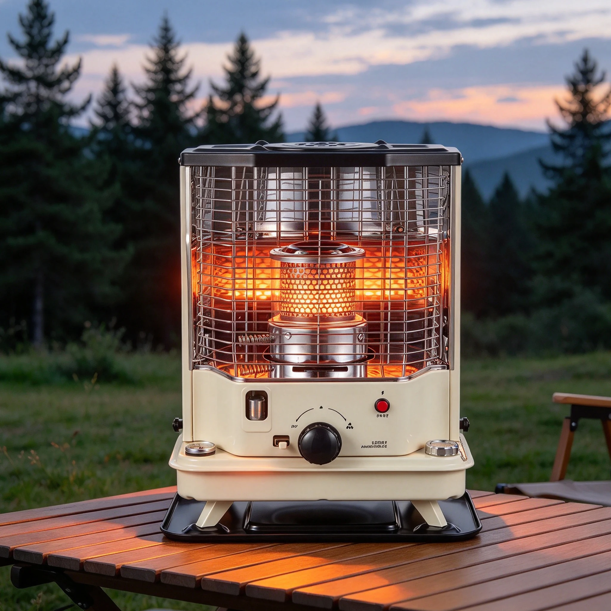 9000 BTU Portable Heater, Non-Electric Indoor/Outdoor Space Heater for Garage, Tent & Ice Fishing, with Oil Suction Tube and Funnel