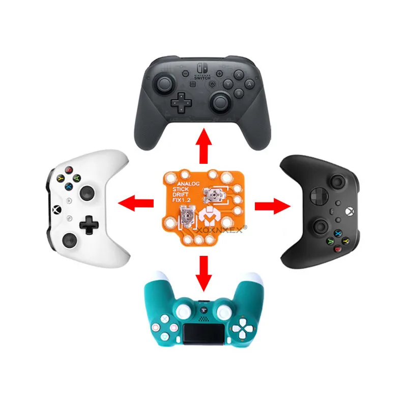 1Pair Analog Stick Drift fix PCB Flex for PS4 PS5 Xbox One Series X S for Switch Pro Gamepad Joystick Drift Repair Module