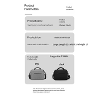 DSLR Camera Case Portable Photographer Photography for Equipment Crossbody Bag Grey-TCE