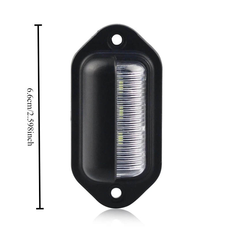 LED Car License Number Plate Lights Waterproof Tail Light Refit DC12-24V Side Lamp Bulbs Universal Truck RV Trailer Tail - Image 2