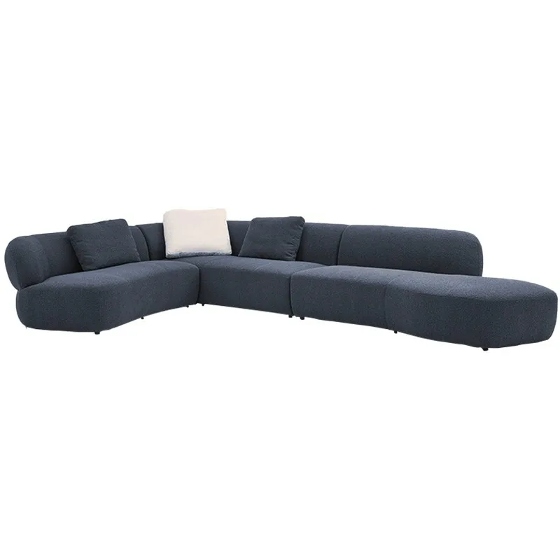 

Modern simple lazy curved sofa light luxury living room designer furniture corner combination curved sofa