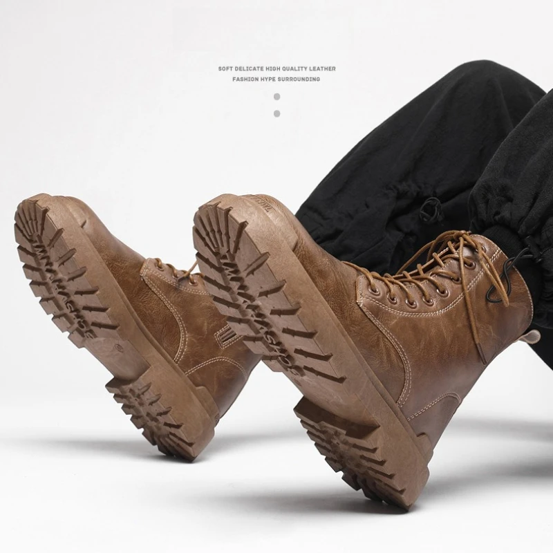 

Мужские широкие ботинки челси в британском стиле, осень 2024, черные удобные ботильоны из искусственной кожи, рабочие чукки для повседневного использования на открытом воздухе