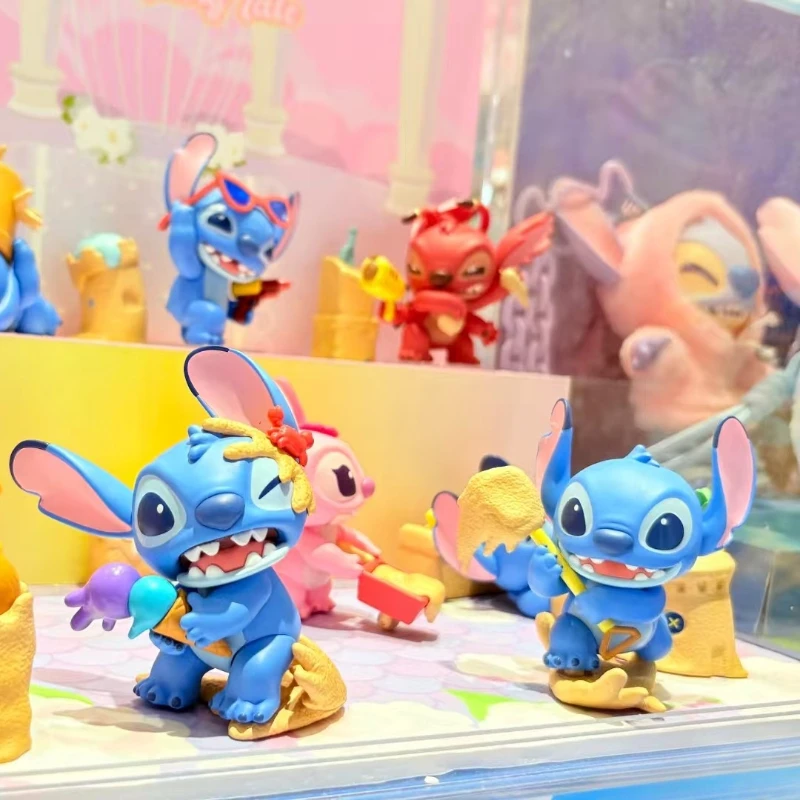 MINISO Stitch Where Did Little Jin Go Series Blind Box Figures Desktop Ornament Anime Festival Gifts Angel's Surprise Box Toy