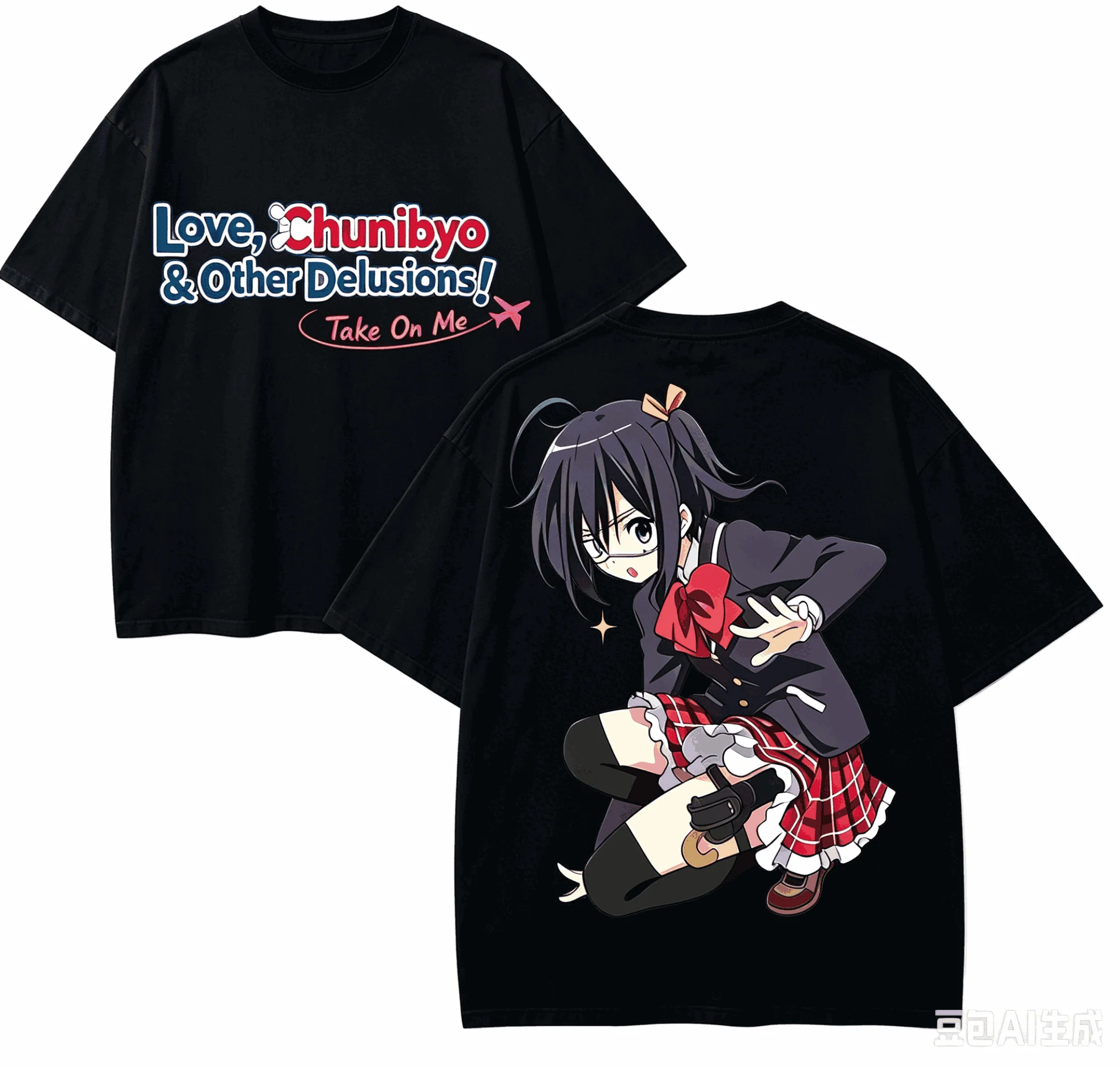 Camiseta Love, Chunibyo & Other Delusions para amantes del anime, camiseta de algodón Harajuku, nuevo modelo, moda Retro High Street, Unisex, suave y de gran tamaño