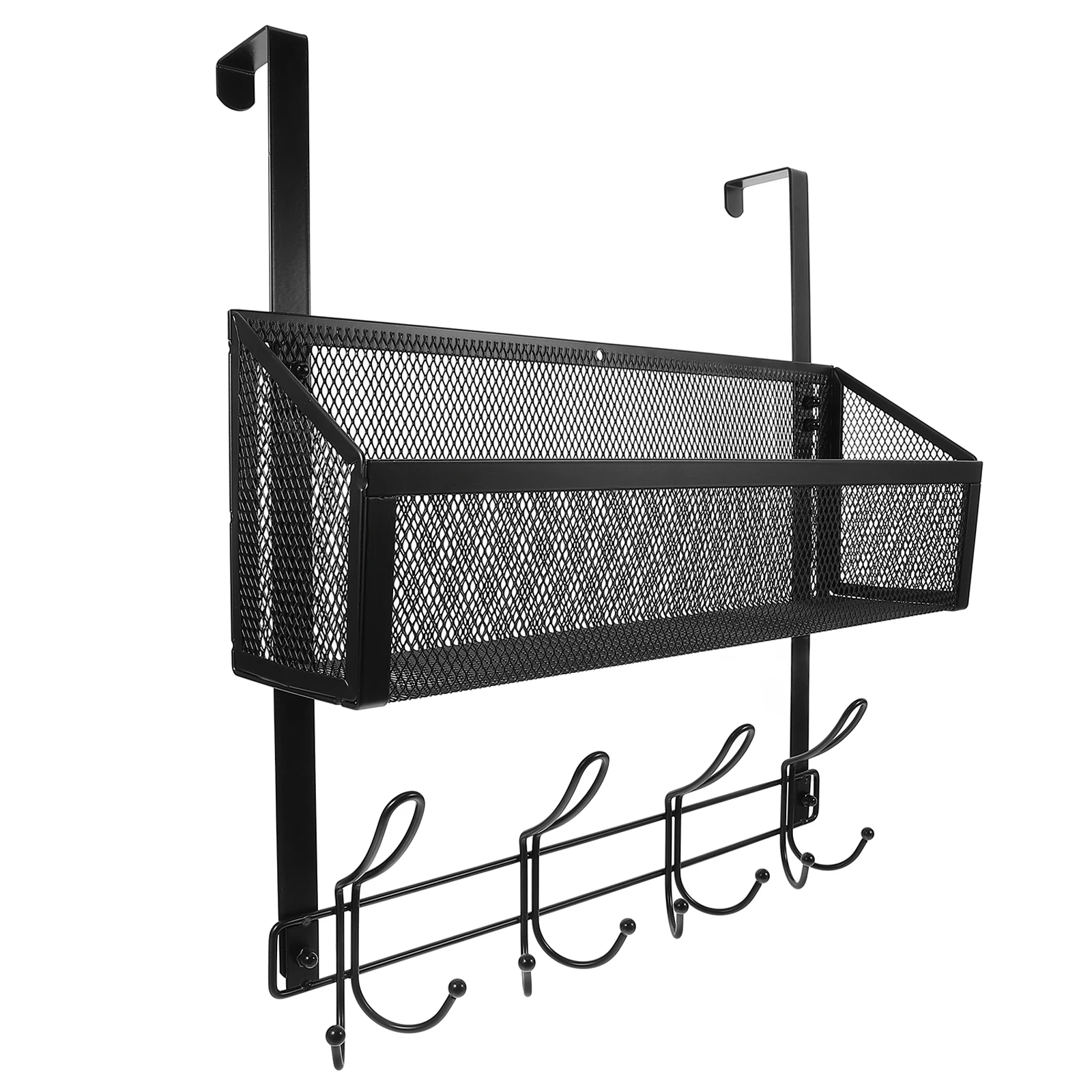 

Heavy Duty Over The Storage Organizer Carbon Steel Door Hanger Hook For Bathroom Kitchen Bedroom No Drill Installation Towel