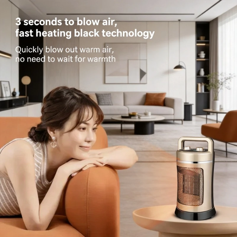 

Energy Saving Fast Heating Electric Space Heater Household Fan Style Electric Warmer