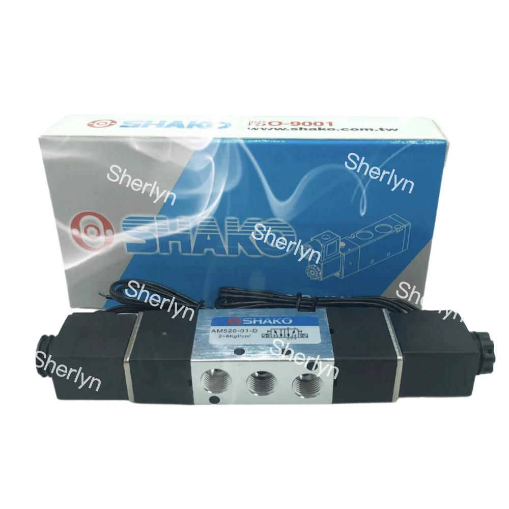SHAKO Pneumatic Solenoid Valve BW BM520-02-S 03-S AC220V DC24V Electric Controlled Directional Valve