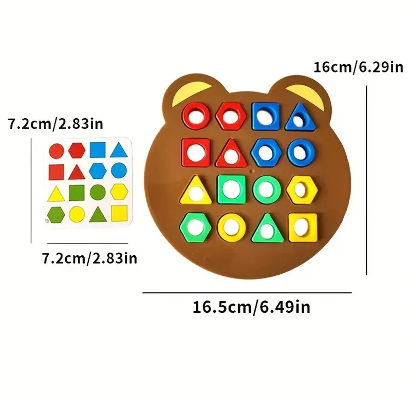 DIY Geometrische Form Farbe Passenden 3D Puzzle Baby Montessori Lernen Bildungs Interaktive Schlacht Spiel Spielzeug Für Kinder Geschenk
