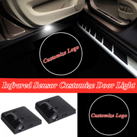 2x Universal Customize Logo Car Door LED Custom Welcome Projector Shadow Light for Chevrolet Cadillac GMC Ford Dodge Jeep Etc.