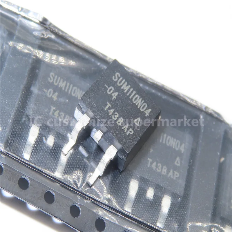 SMD 트라이오드, SUM110N04-04 TO-263, 40V, 110A, 10PCs/로트