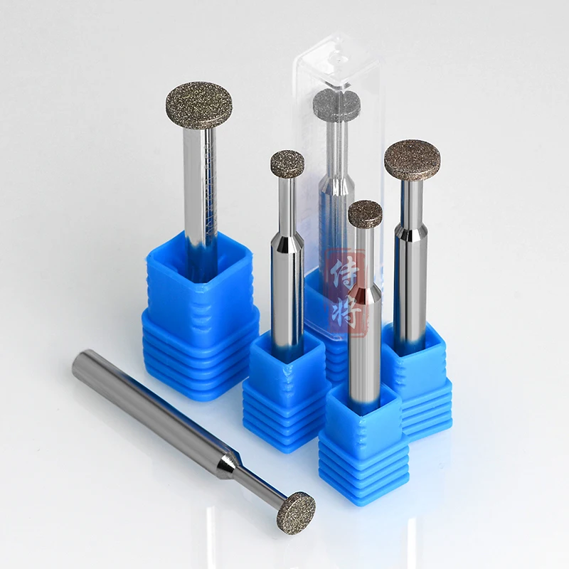 T-shaped Diamond Grinding Burr, Electroplated SDC/CBN CNC Bit for Machining Center, Stone Metal Glass Engraving Slotting Tool