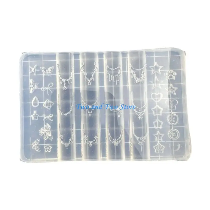 

HX6F Art Silicone Mold Dessert Bear Theme Manicure Training Tool Manicure Supply