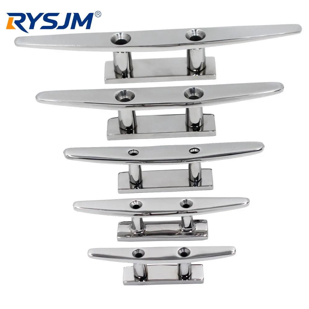 

Stainless Steel Polished Boat Cleats 4" 5" 6" 8" Combo Mooring Cleat for Marine Boat Deck Rope Tie Yacht Boat Accessories