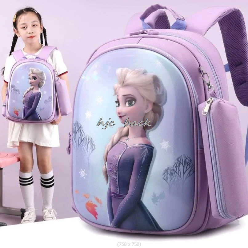 Hot Hello Kitty tas punggung anak perempuan, koper berpergian putri Elsa Frozen, kelas 1-3