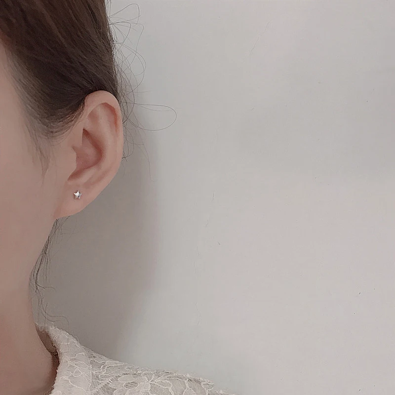 Cute Mini Star Earrings for Women Hypoallergenic Daily Wear Minimalist Star Stud Earring Girls Fashion Pierc Jewelry Gifts
