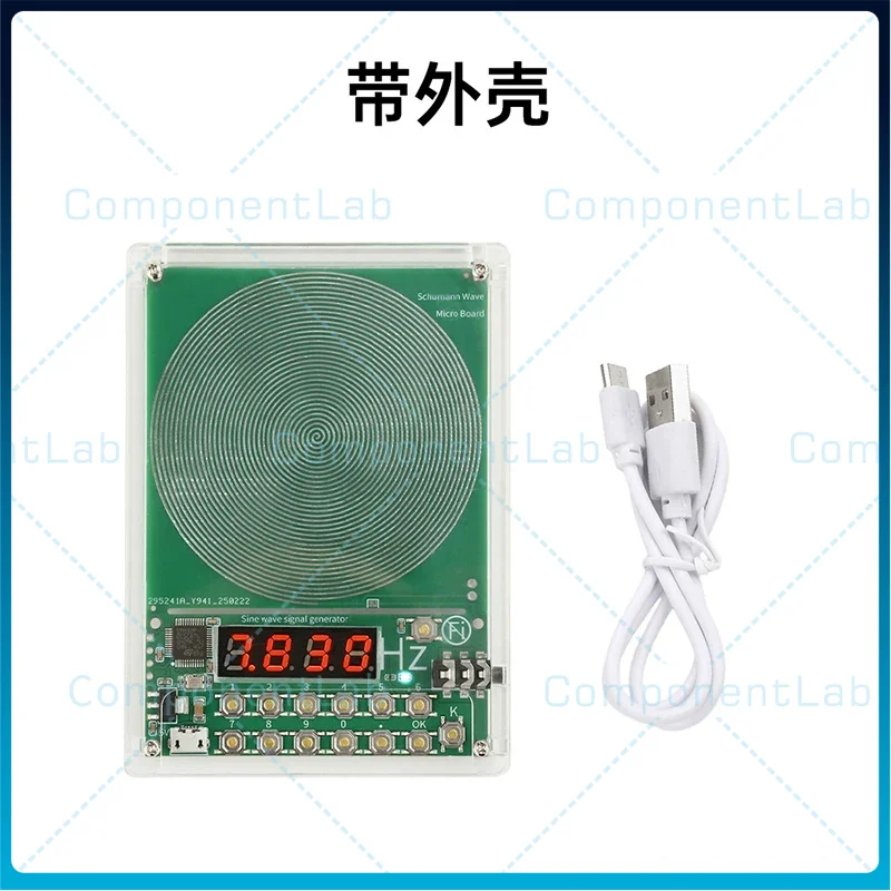 0.01–100,000 Hz Adjustable Frequency Schumann Wave Generator Sine Wave Signal Generator Micro USB Interface