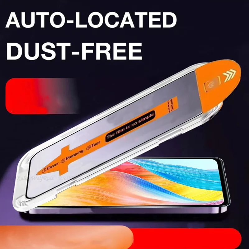 1-4pcs For OPPO A98 Glass OPPO A98 5G Tempered Glass Protective Full Cover Easy Installation Dust Free Screen Protector OPPO A98