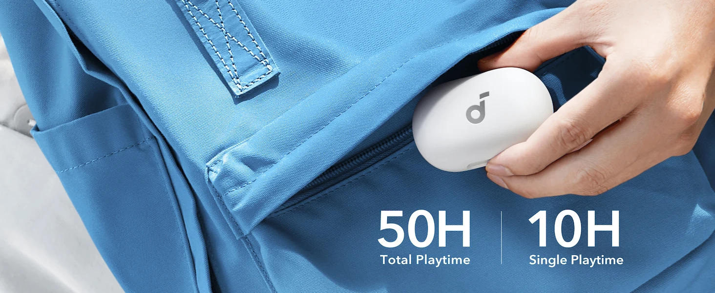 Soundcore by Anker Space A40 ANC Earbuds, Auto-Adjust, 98% Noise Reduction, 50H Playtime, App Control, Wireless C (Refurbished)