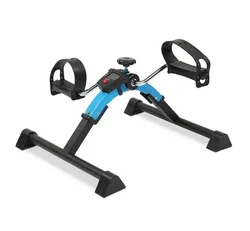 Portable Mini Pedal Exercise Bike Home Exerciser Mini Cycle Fitness Exercise Bike Mini Bike Hand and Foot Trainer Foldable